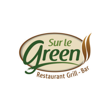 Logo restaurant grill bar sur le Green